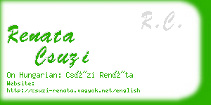 renata csuzi business card